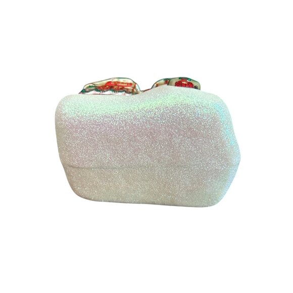 Department 56 - North Pole - Glass Ornament "Santas Workshop" Vintage -‎ 1990's - Picture 10 of 16